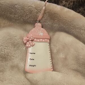 Pink Baby Bottle Ornament